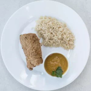 Bracholinha com Purê de Abóbora do SPA